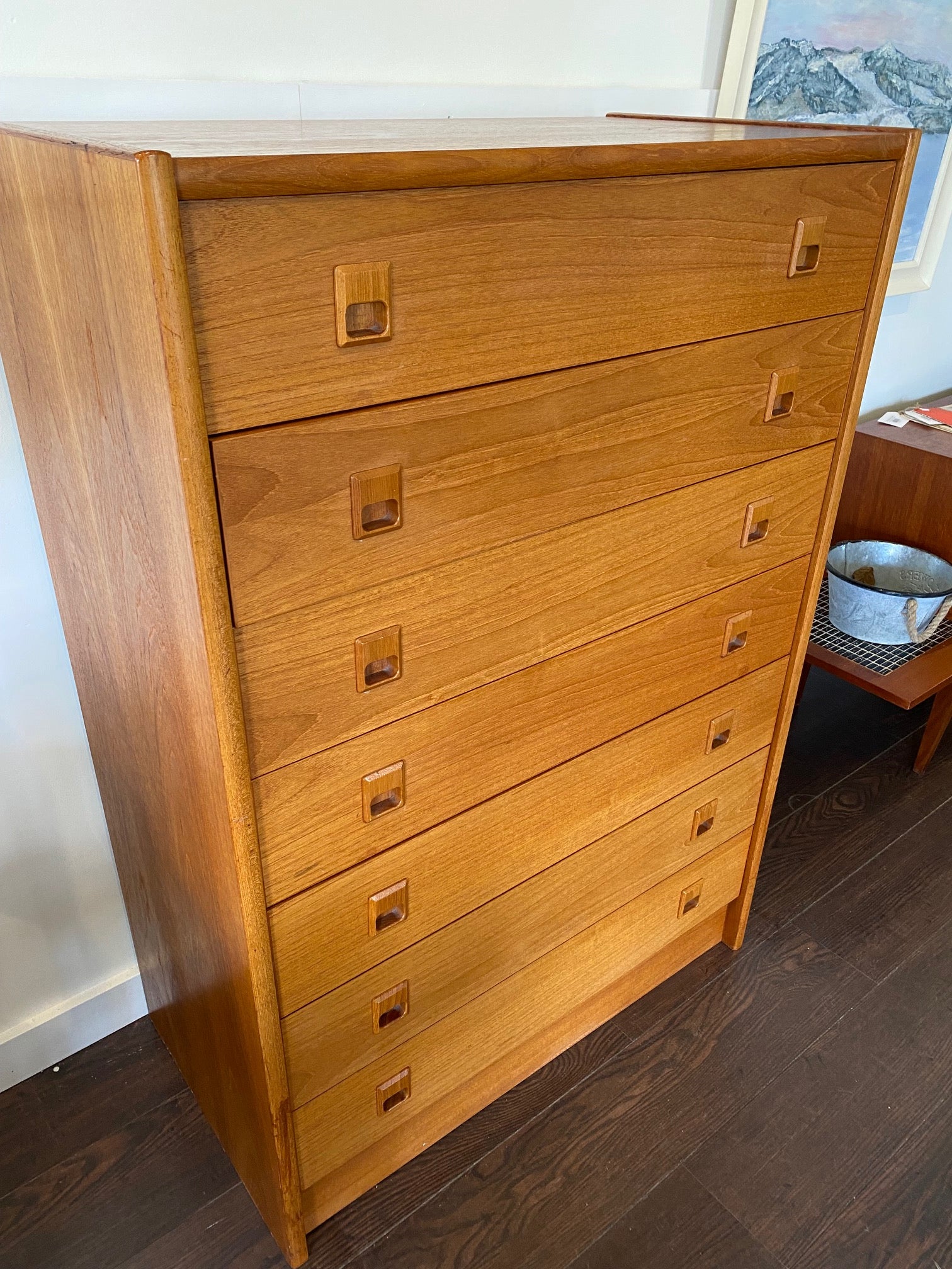 MCM Teak High Boy Dresser- Cook Street Vintage