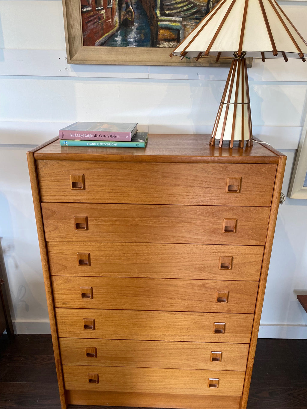 MCM Teak High Boy Dresser- Cook Street Vintage