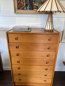 MCM Teak High Boy Dresser- Cook Street Vintage