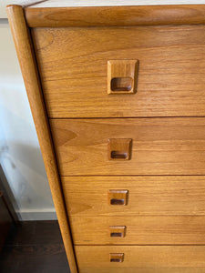 MCM Teak High Boy Dresser- Cook Street Vintage