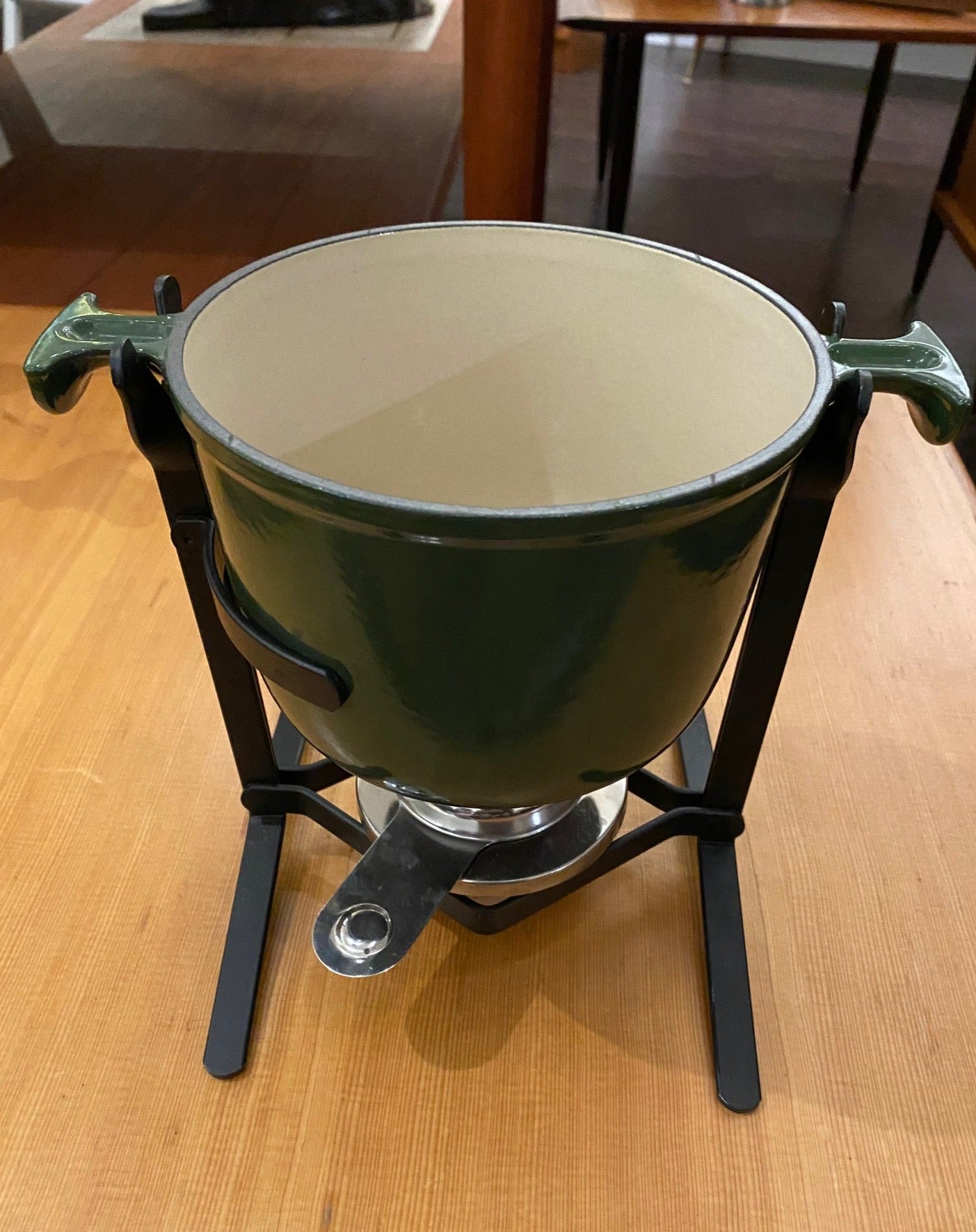 Enzo Marie Green Le Crueset Fondue-Cook Street Vintage
