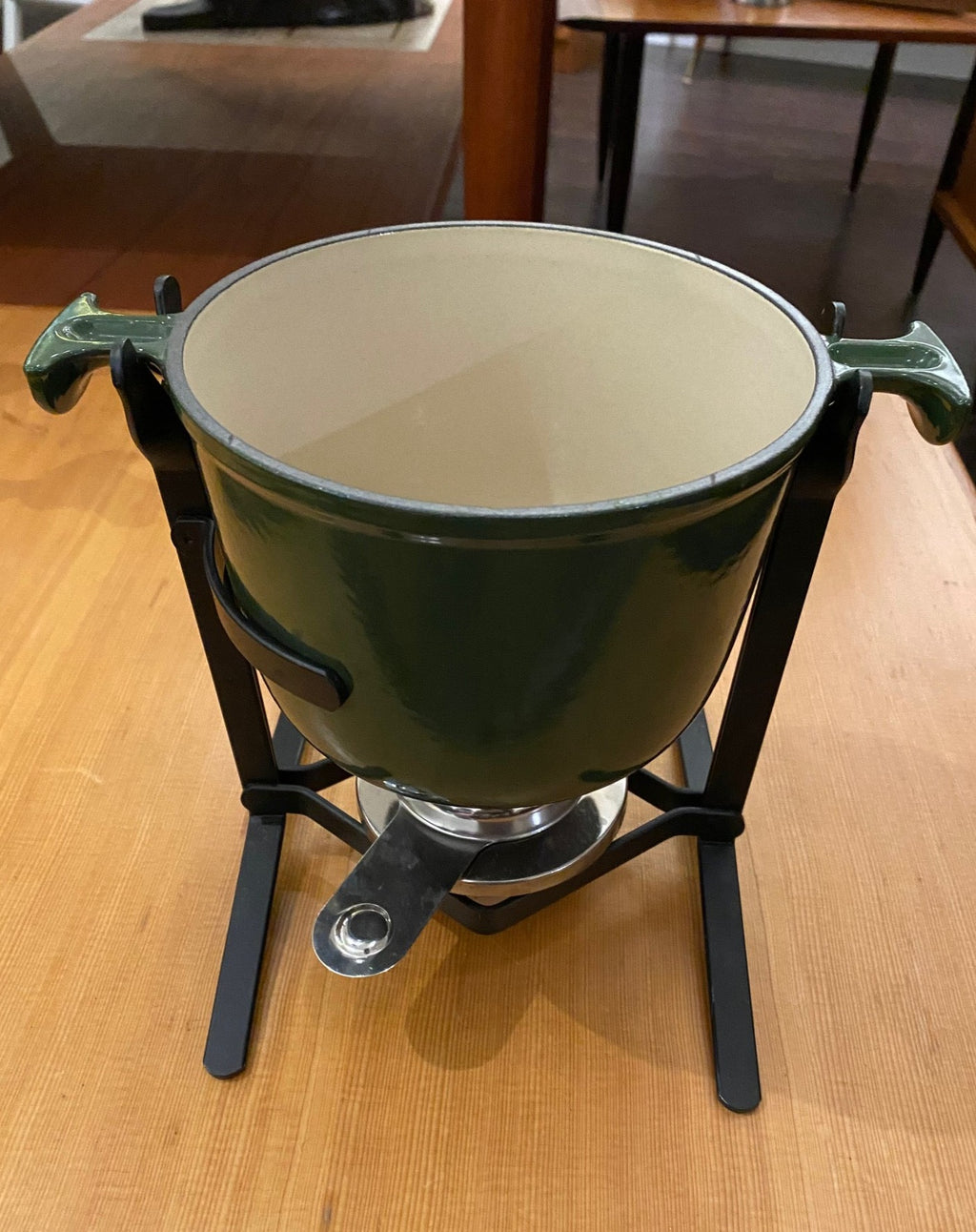 Enzo Marie Green Le Crueset Fondue-Cook Street Vintage