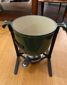 Enzo Marie Green Le Crueset Fondue-Cook Street Vintage