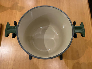Enzo Marie Green Le Crueset Fondue-Cook Street Vintage