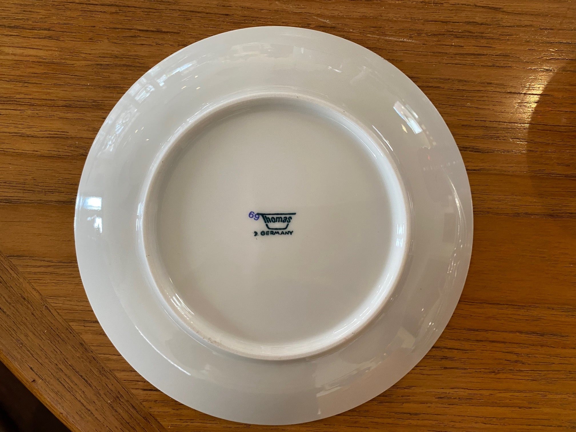 Vintage Thomas White, Red and Blue China For 12- Cook Street Vintage