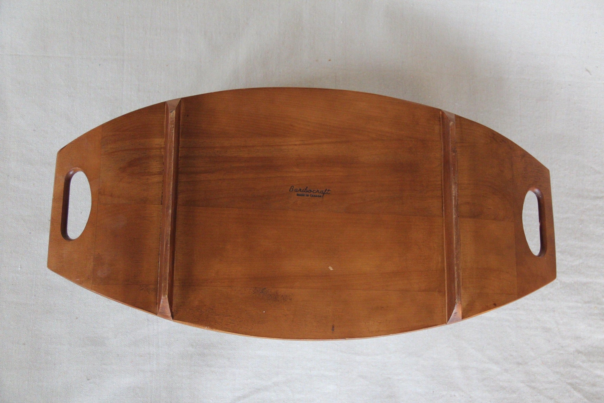 Baribocraft Teak Surfboard Tray bottom - Cook Street Vintage