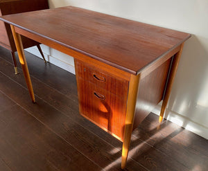 Small MCM Teak Desk- Cook Street Vintage