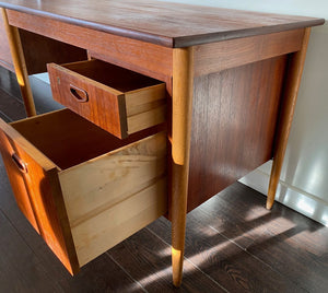 Small MCM Teak Desk- Cook Street Vintage