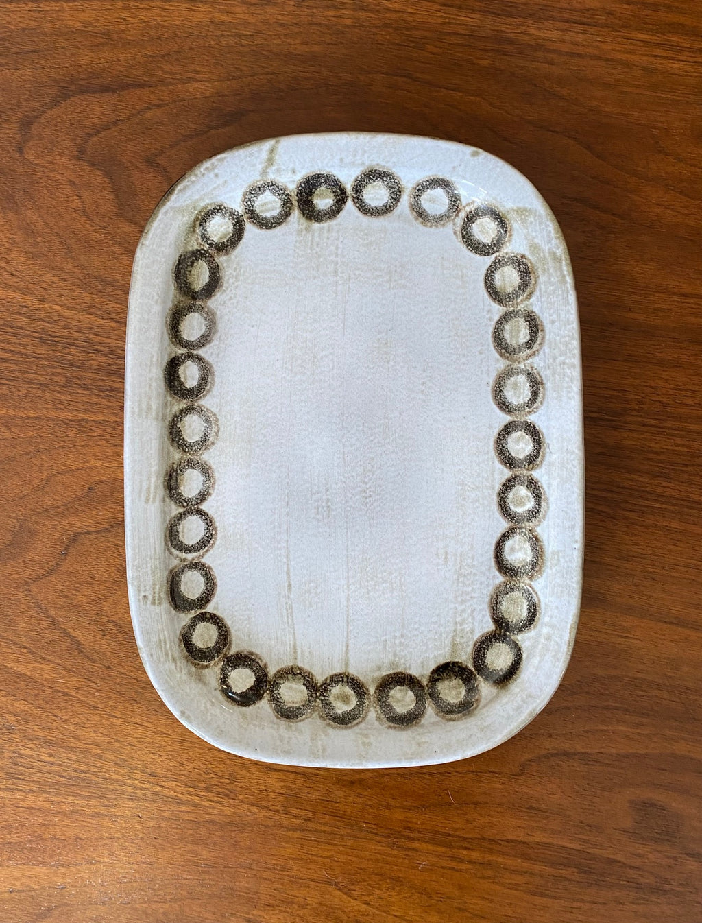 1970s West German "Tique" Ceramano Ceramic Platter - Cook Street Vintage.