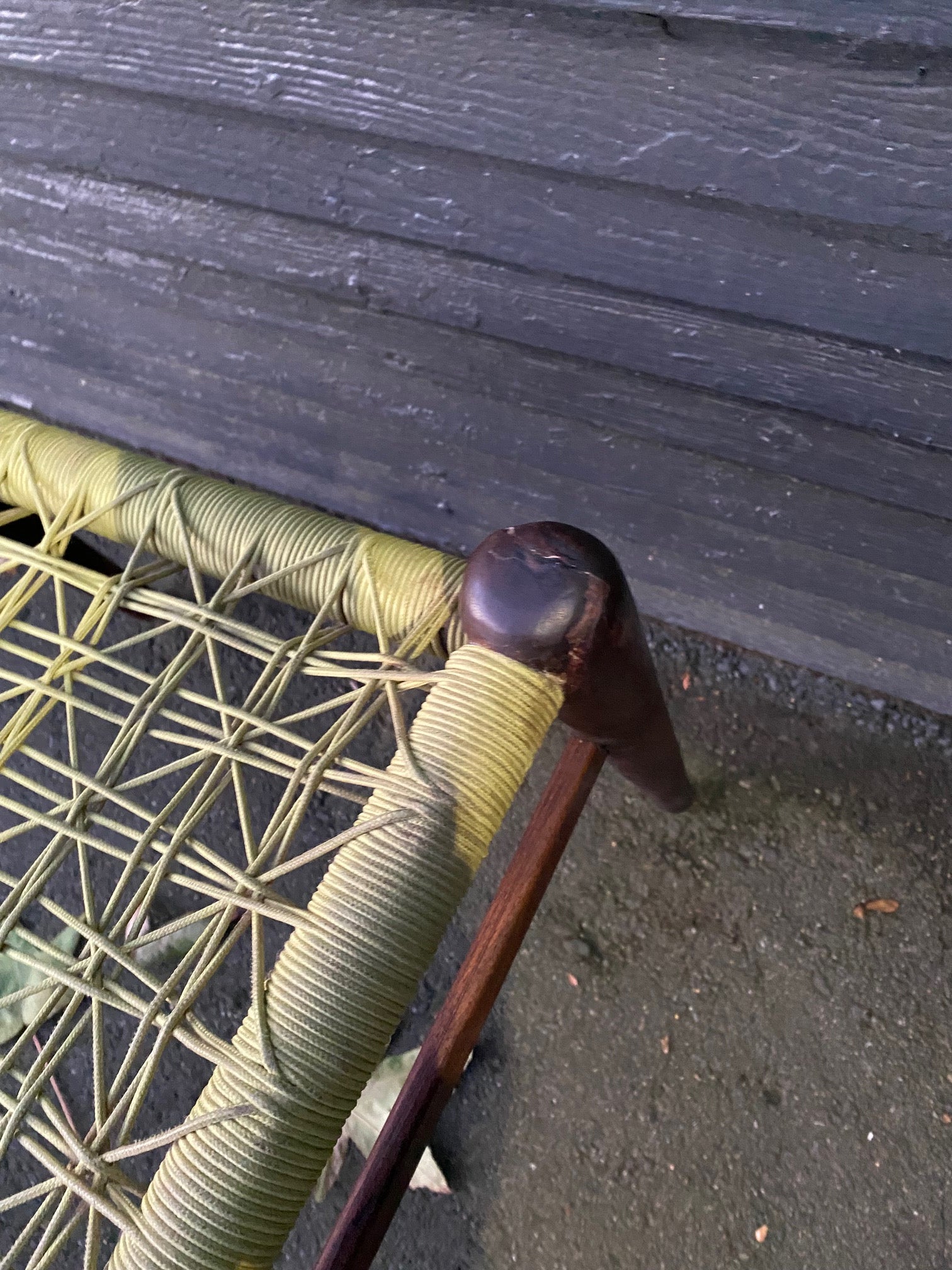 repair ofn one of the Pair of John Vogel S African Nguni Chairs- Cook Street Vintage