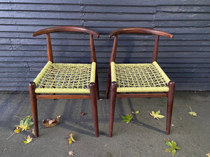 Pair of John Vogel S African Nguni Chairs- Cook Street Vintage