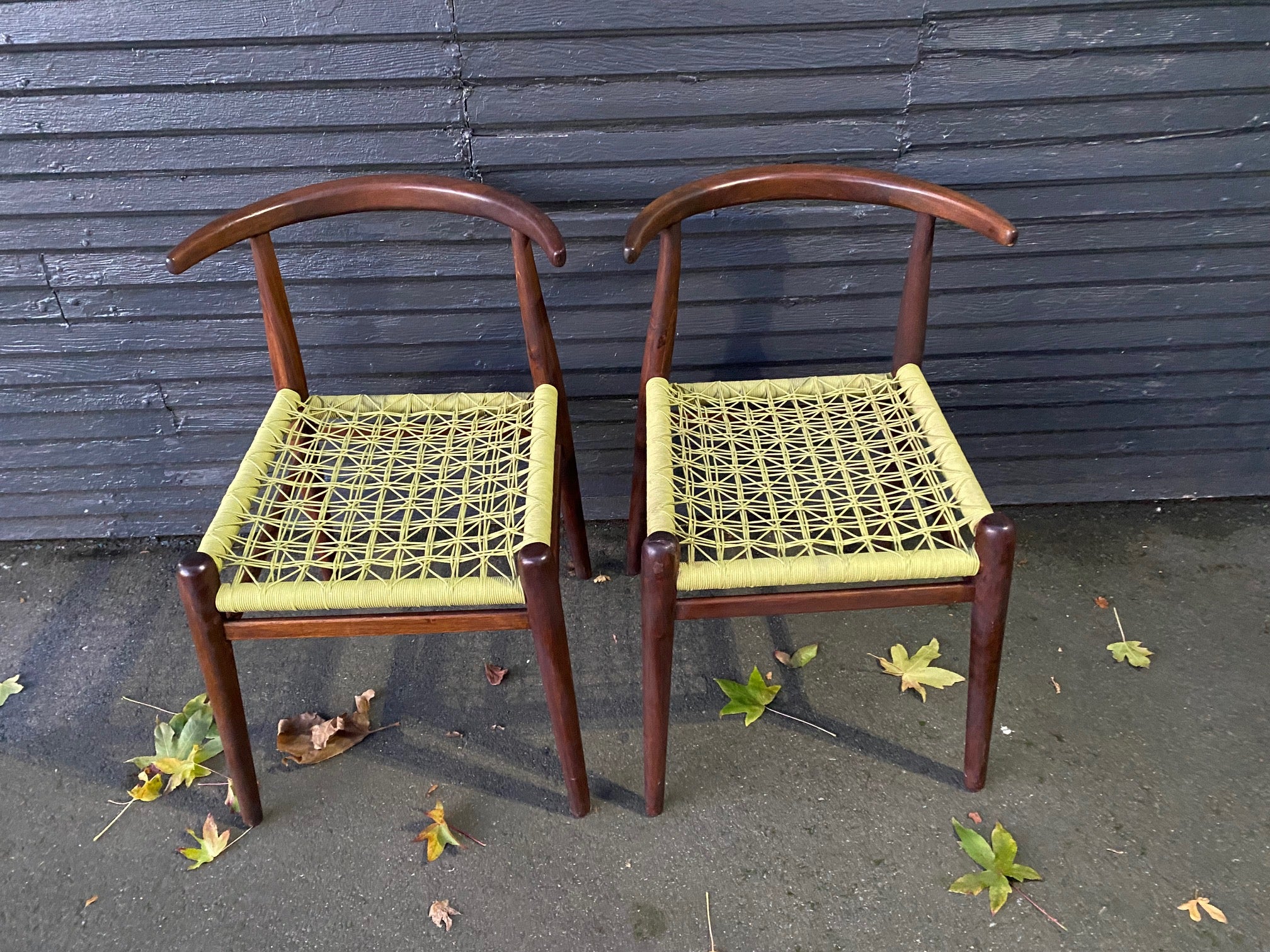 Pair of John Vogel S African Nguni Chairs- Cook Street Vintage