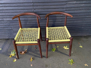 Pair of John Vogel S African Nguni Chairs- Cook Street Vintage