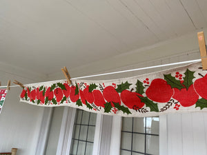 Sweet Christmas Fruit Table Runner