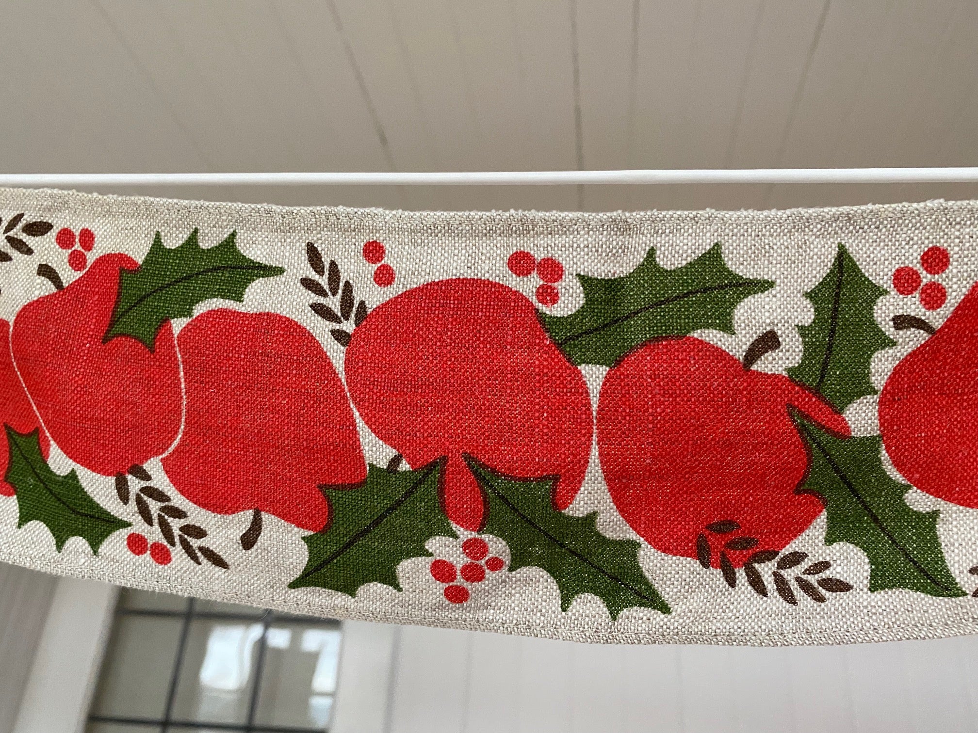 Sweet Christmas Fruit Table Runner