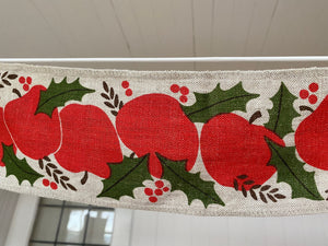 Sweet Christmas Fruit Table Runner