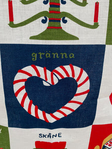 Almedahls Christmas Linen Tea Towel