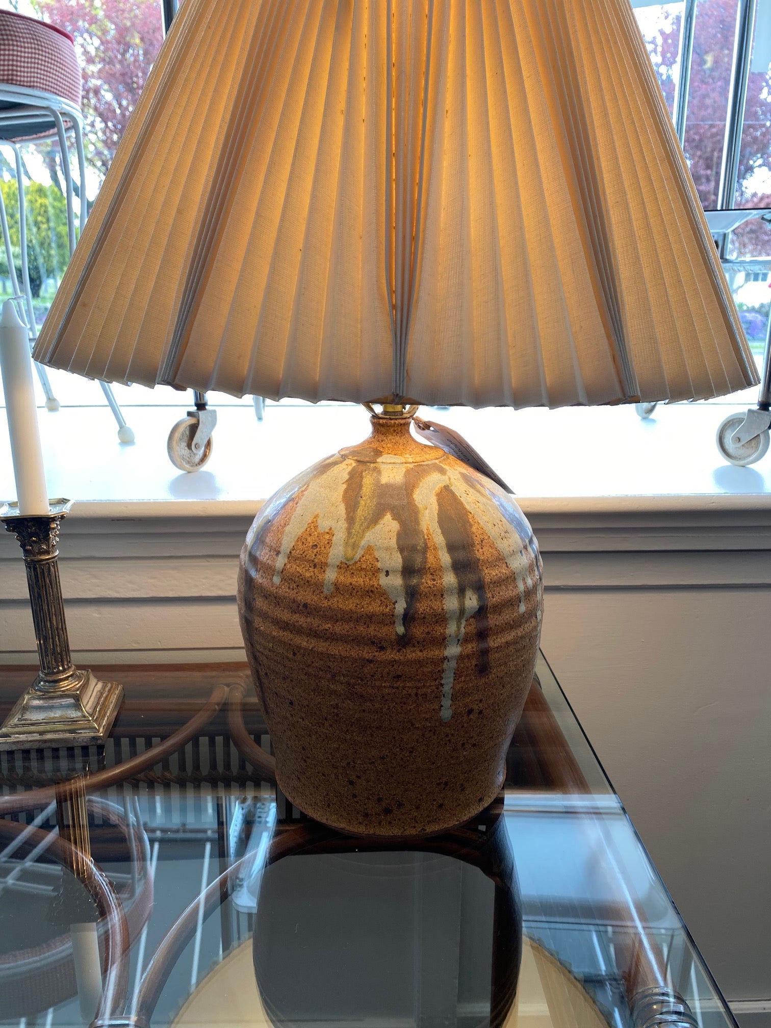 West Vancouver Studio Pottery ceramic lamp by Joseph Mihalik- Cook Street Vintage