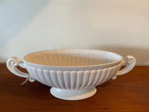 White Vintage Delft Holland Planter