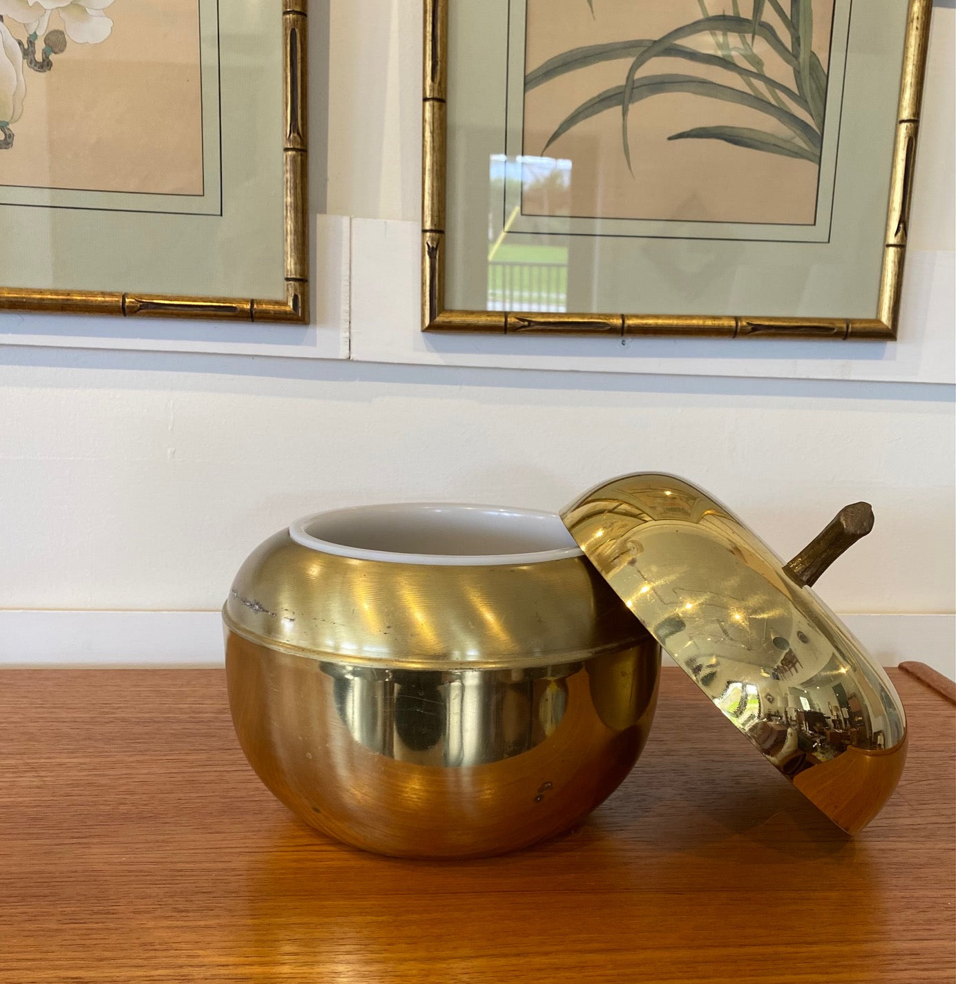 MCM Gold Apple Champagne & Ice Bucket- Cook Street Vintage