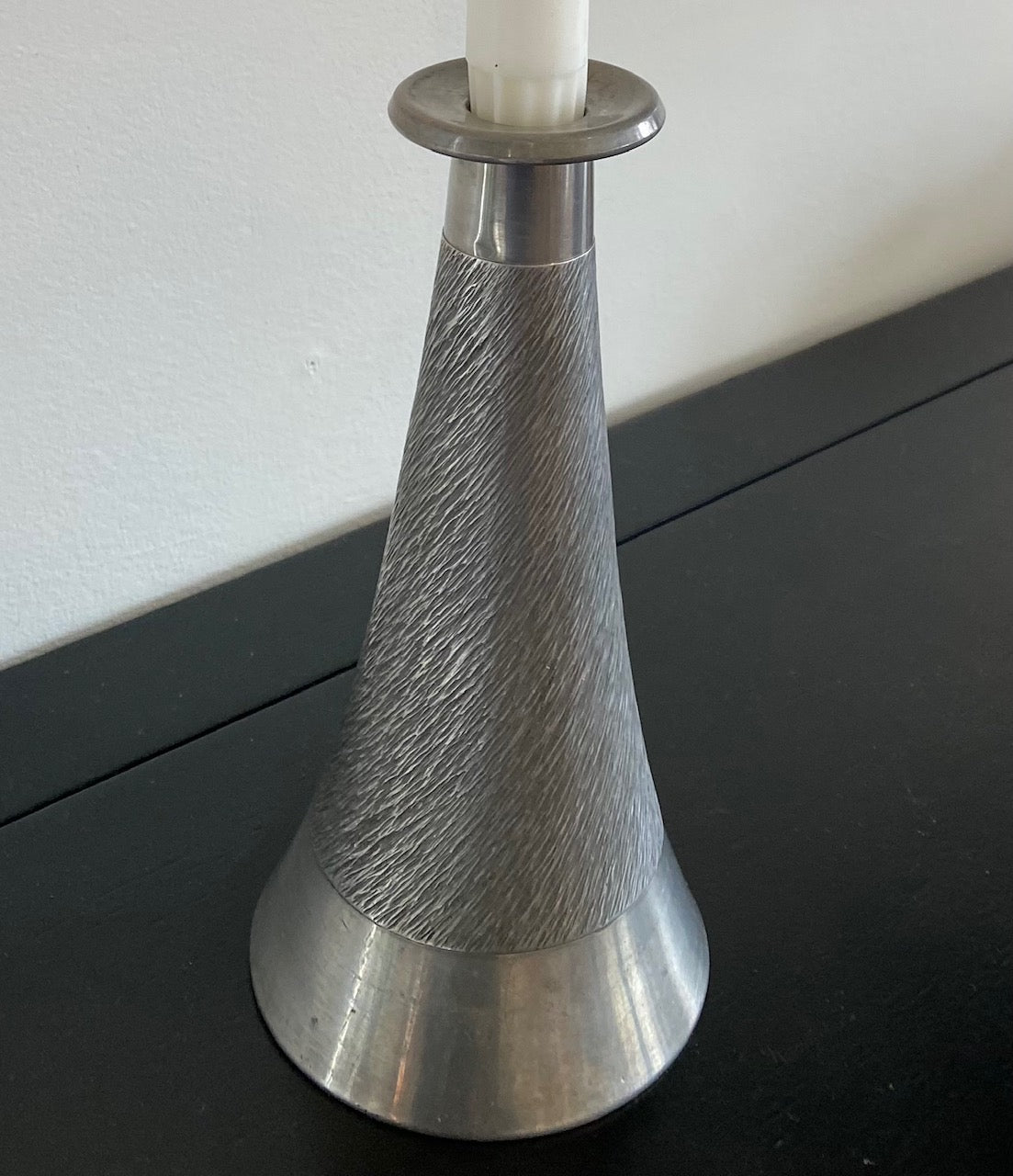 Jorgen Jensen Danish Pewter Candle Holder- Cook Street Vintage