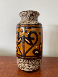 Unique MCM West German Vase in Earth Tones - Cook Street Vintage