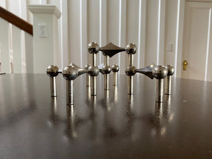 Stunning MCM Stoff Nagel Modular Chrome Candle Holder- Cook Street Vintage