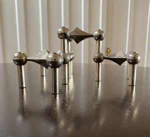 Stunning MCM Stoff Nagel Modular Chrome Candle Holder- Cook Street Vintage