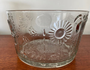 Vintage Littala "Flora" glass bowl. Designed by Oiva Toikka. Made in Nuutajärvi Notsjö Finland -Cook Street Vintage