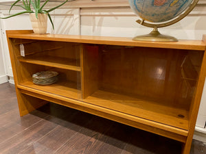 Teak Cabinet with Sliding Glass Doors