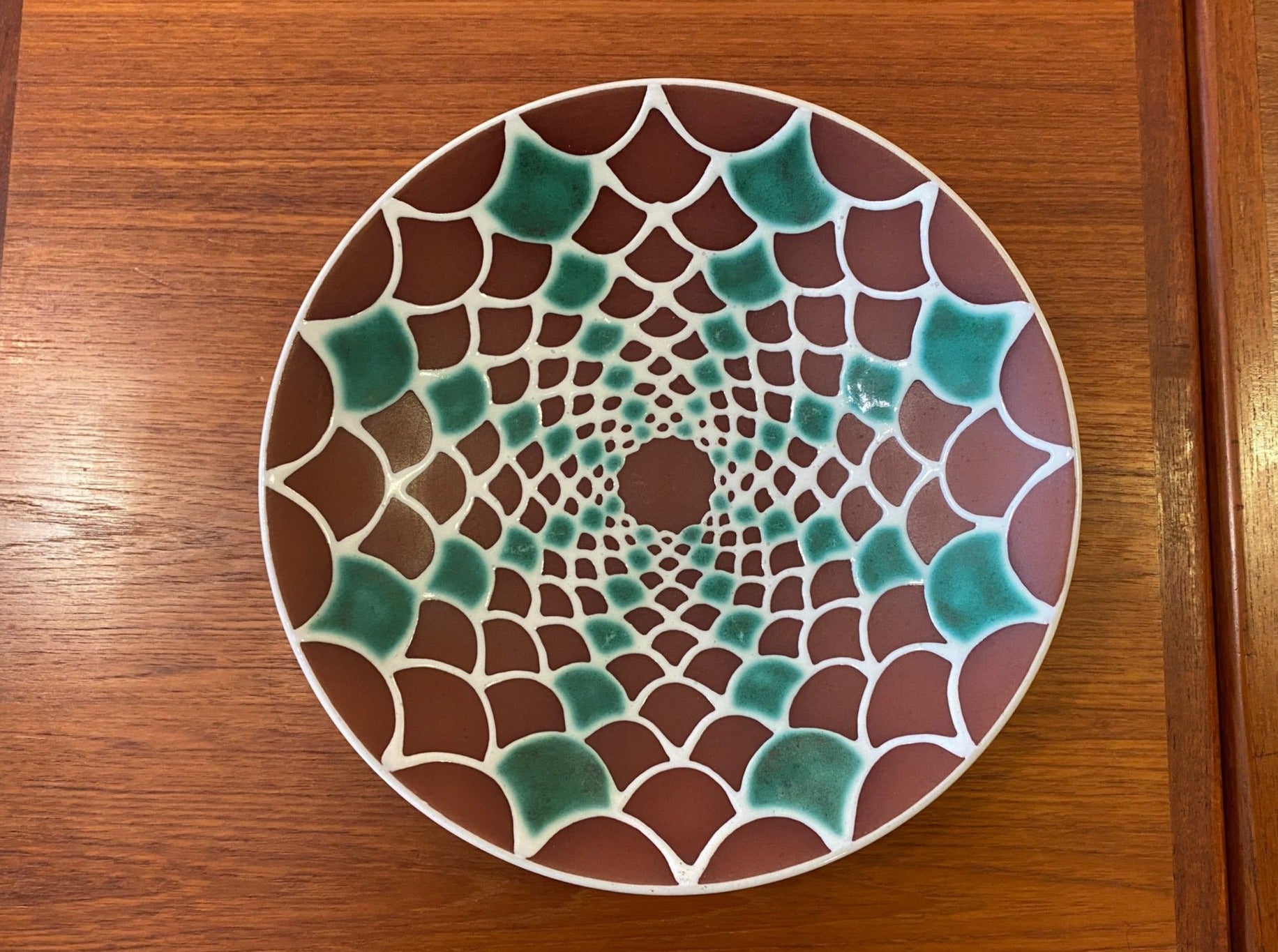 Ioska Denmark 30 redware ceramic Dish- Cook Street Vintage