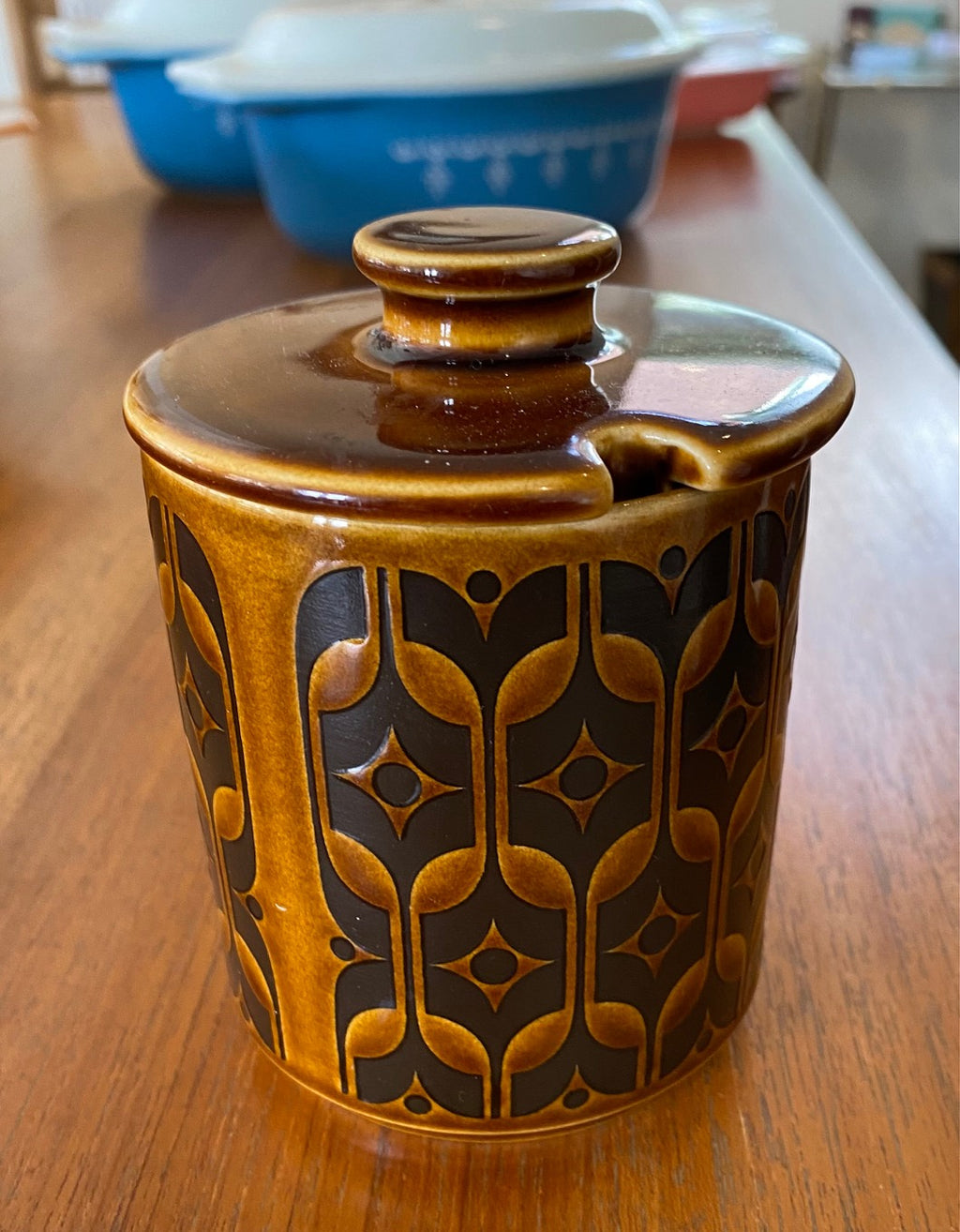 1970s Hornsea “Heirloom” Stoneware  Sugar With Lid- Cook Street Vintage