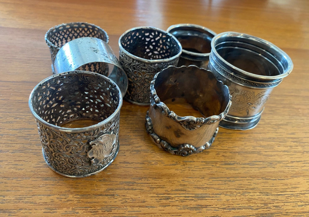 Vintage Silver plate Napkin rings- Cook Street Vintage