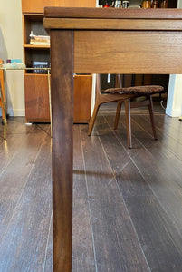 MCM RS Associates Teak Draw Leaf Dining Table- Cook Street Vintage
