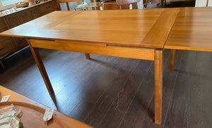 MCM RS Associates Teak Draw Leaf Dining Table- Cook Street Vintage