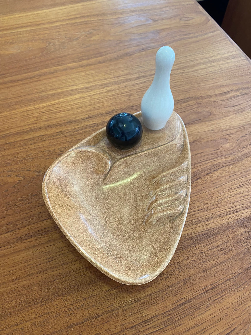 Vintage Bowling Ball and Pin Ashtray- Cook Street Vintage