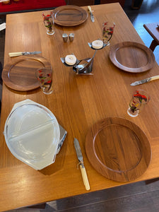 MCM RS Associates Teak Draw Leaf Dining Table- Cook Street Vintage
