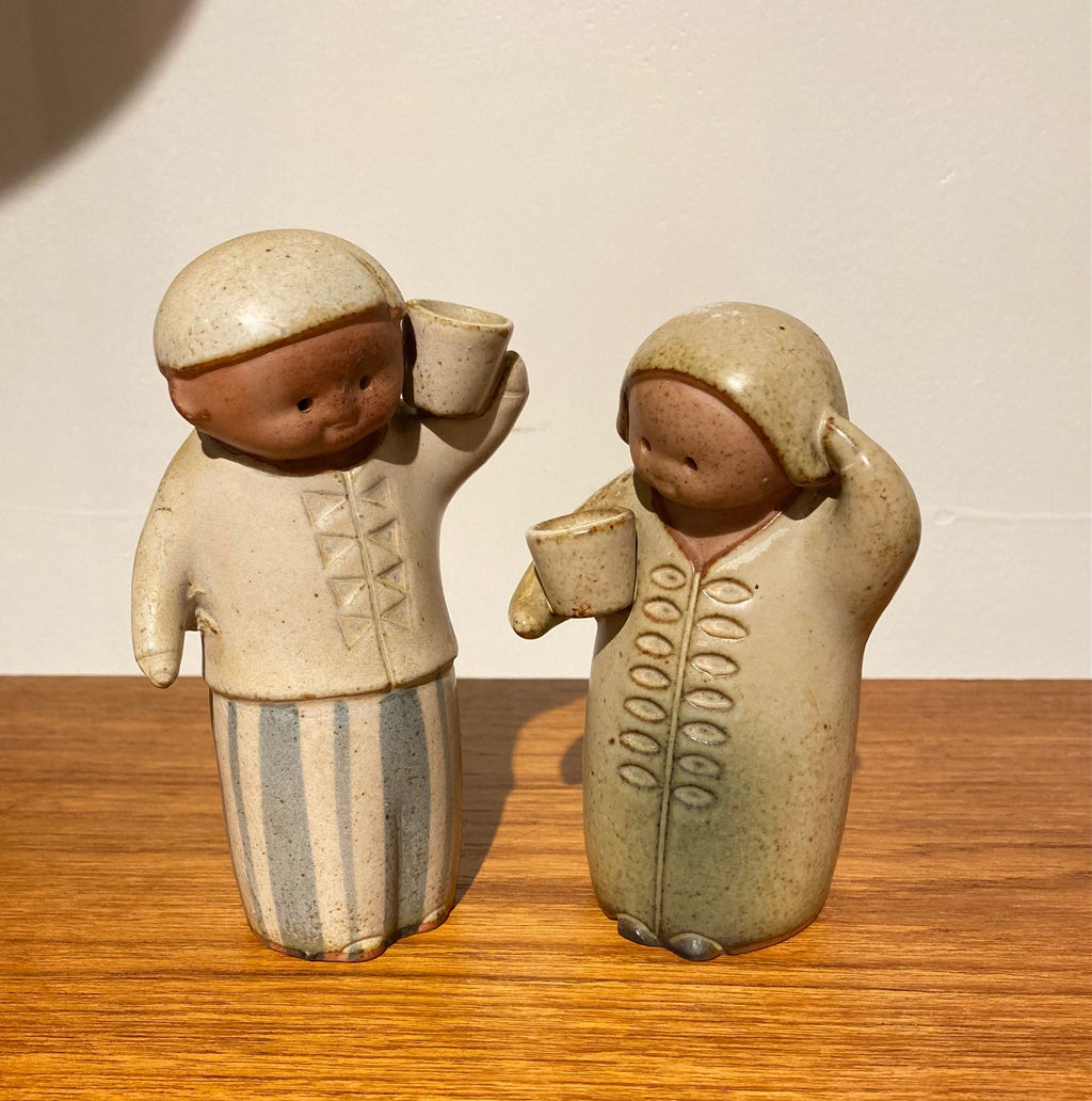 Set of Adorable Japanese UCTCI Salt &  Pepper Shakers- Cook Street Vintage