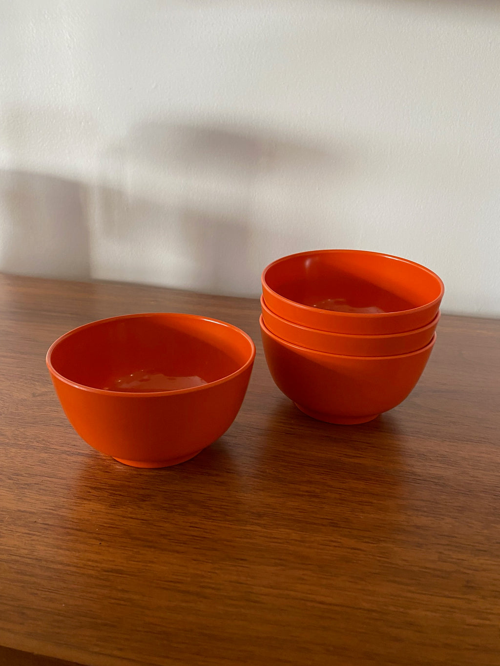 Orange Rösti Denmark Mepal-Service Melamine Bowls (4)- Cook Street Vintage