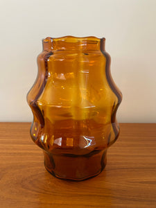 Art Deco Amber Vase- Cook Street Vintage