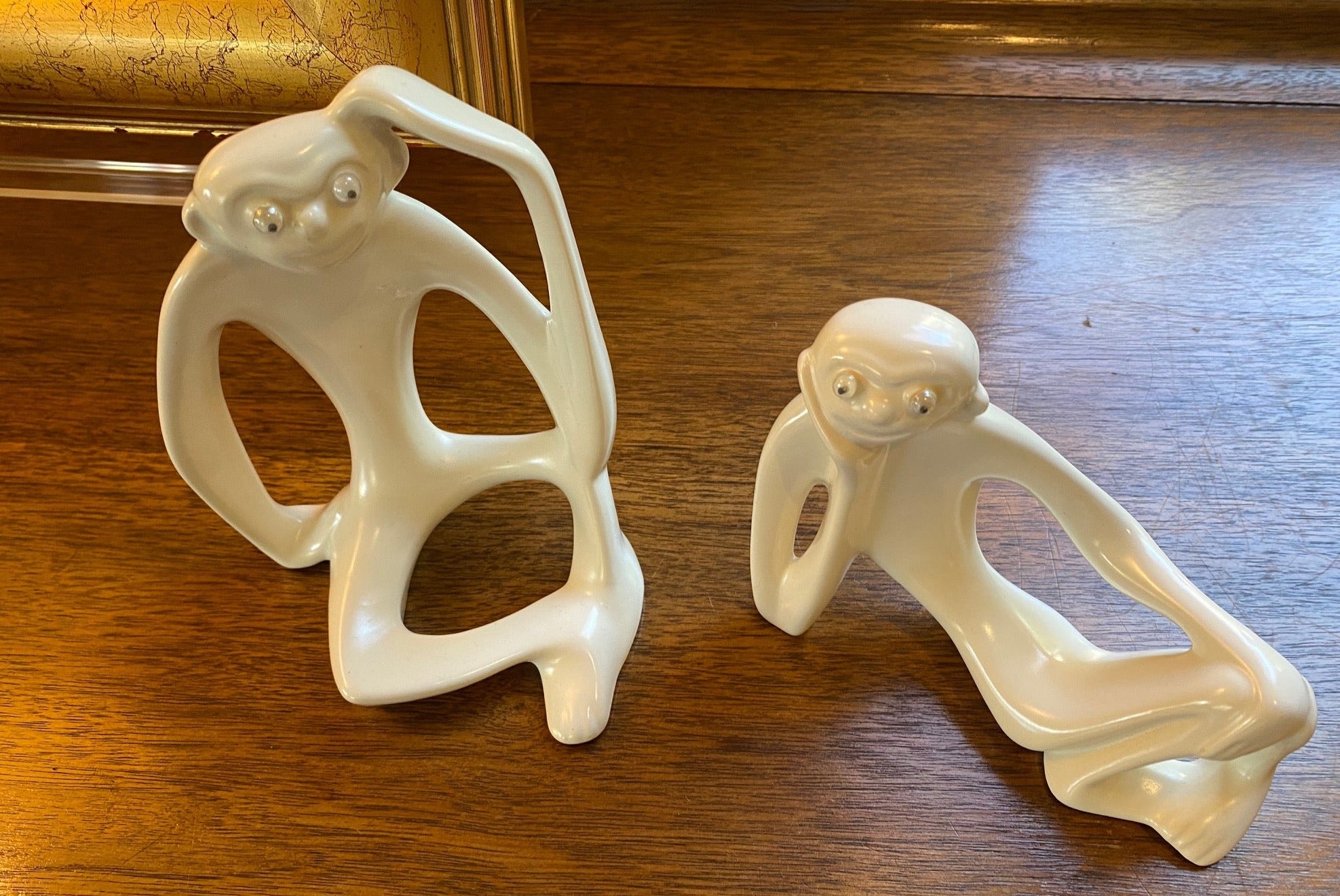 Rare Pair of Tildon Ware Monkeys Made in Canada- Cook Street Vintage