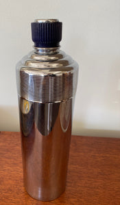 Rare Chase Blue Doric Art Deco Cocktail Shaker- Cook Street Vintage