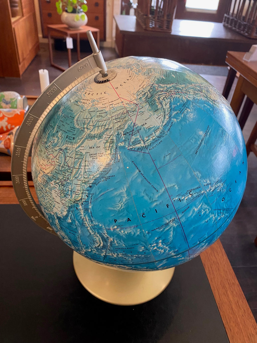 Rand McNally 1960s World Portrait Globe- Cook Street Vintage
