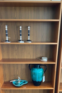 Detail of Danish teak bookcase- Cook Street Vintage