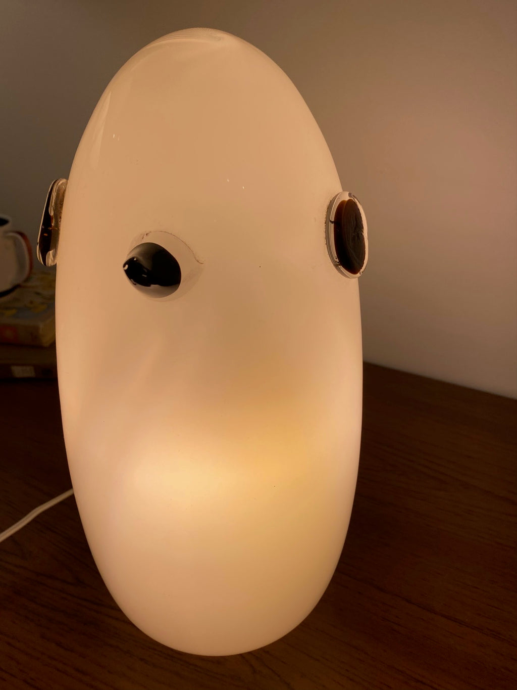 Vintage Hand Blown Penguin Table Lamp- Cook Street Vintage