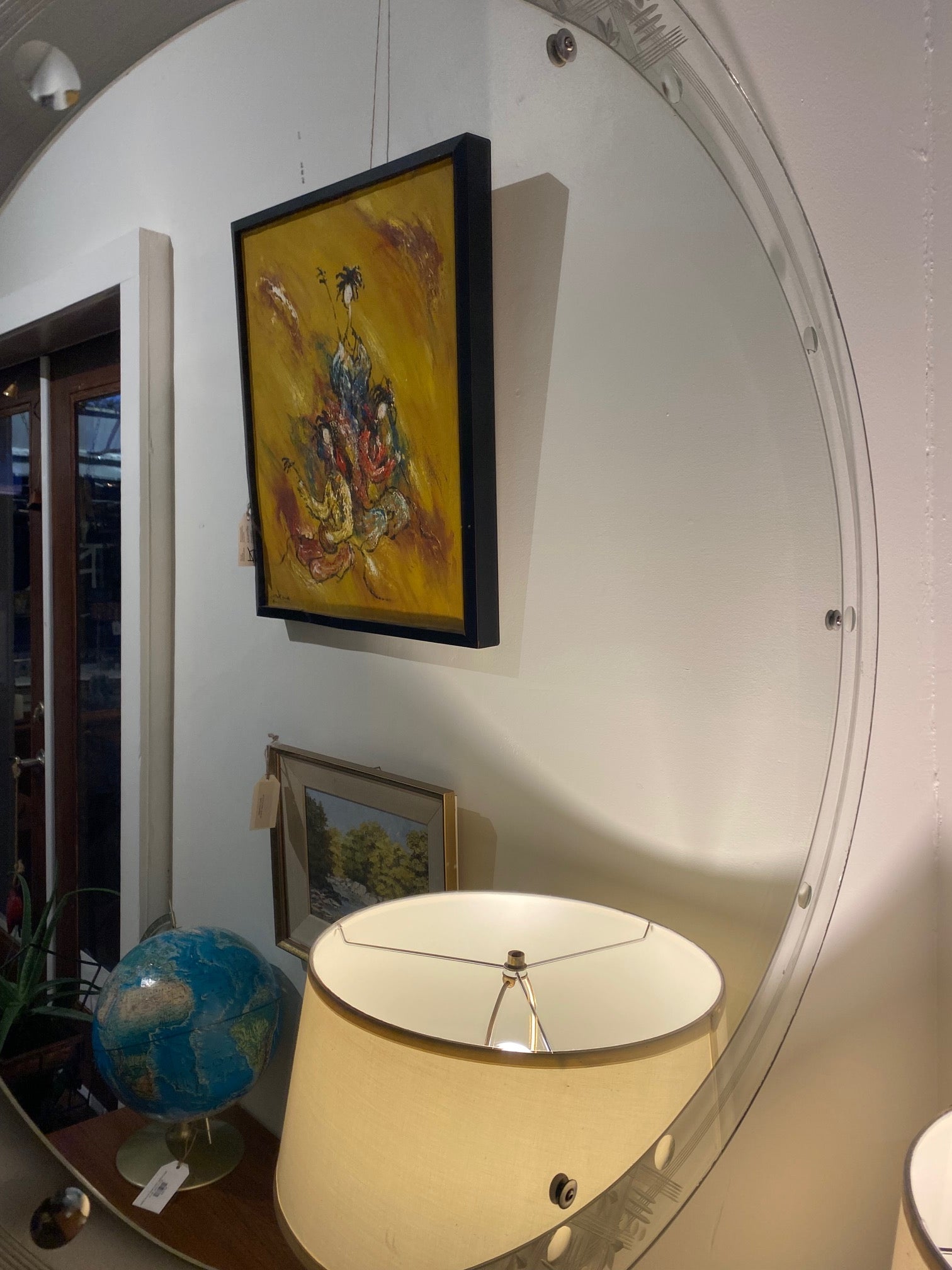 Vintage Round Mirror