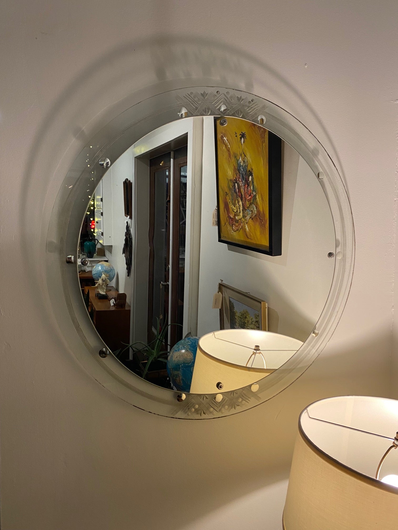 Vintage Round Mirror
