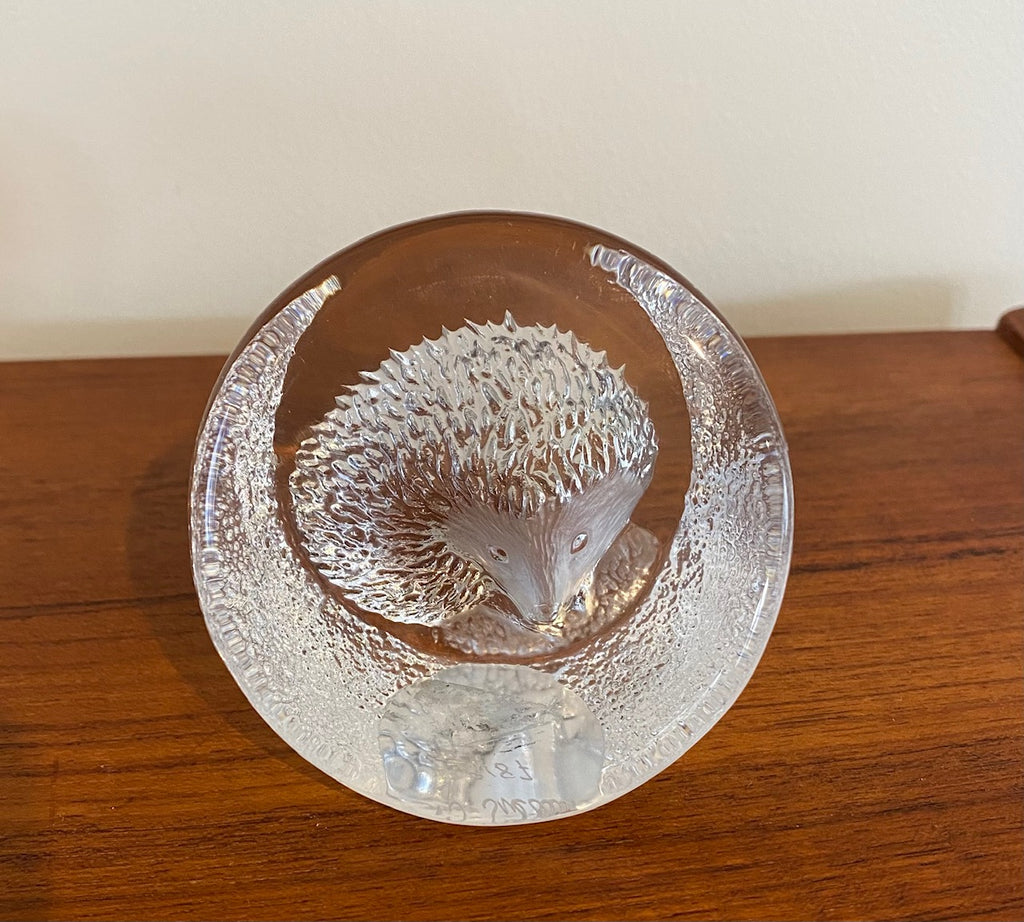 Mats Jonasson Crystal Hedgehog- Cook Street Vintage