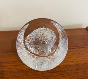 Mats Jonasson Crystal Hedgehog- Cook Street Vintage