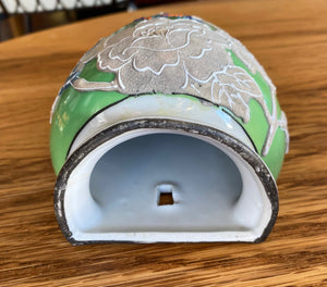 Interior image of Green vintage Japanese Pocket Vase- Cook Street Vintage